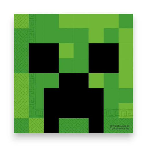 Picture of MINECRAFT PAPER NAPKINS 33 X 33CM - 20 PACK
